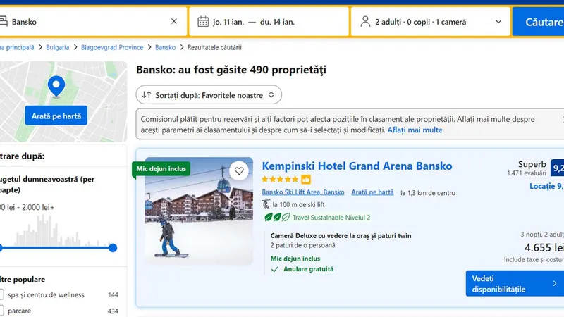 Primul hotel de lux Kempinski din România, în Poiana Brașov. În „Poiana” bulgarilor, e de 18 ani - Foto: captură ecran