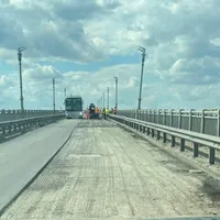 Podul Giurgiu-Ruse e în reparații. / Foto: Compania Nationala de Administrare a Infrastructurii Rutiere