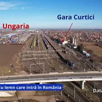 Trenurile cu lemn care intră în România - Foto: captură video