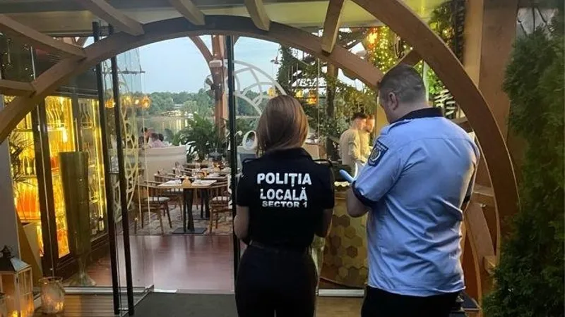 Poliția locală din sectorul 1 încearcă să facă ordine/Foto: Facebook/ Clotilde Armand