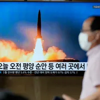 Coreea de Nord s-a „jucat” lansând 8 rachete balistice într-un interval de o oră. / Foto: news.sky.com