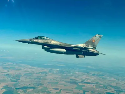 Avion de luptă F-16 al Forțelor Aeriene Române - Foto: Facebook/MApN