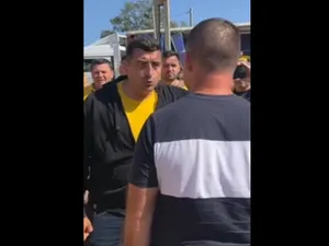 Cum știe „președintele” Simion să rezolve probleme: Urlă, îmbrâncește, amenință - Foto: captură video