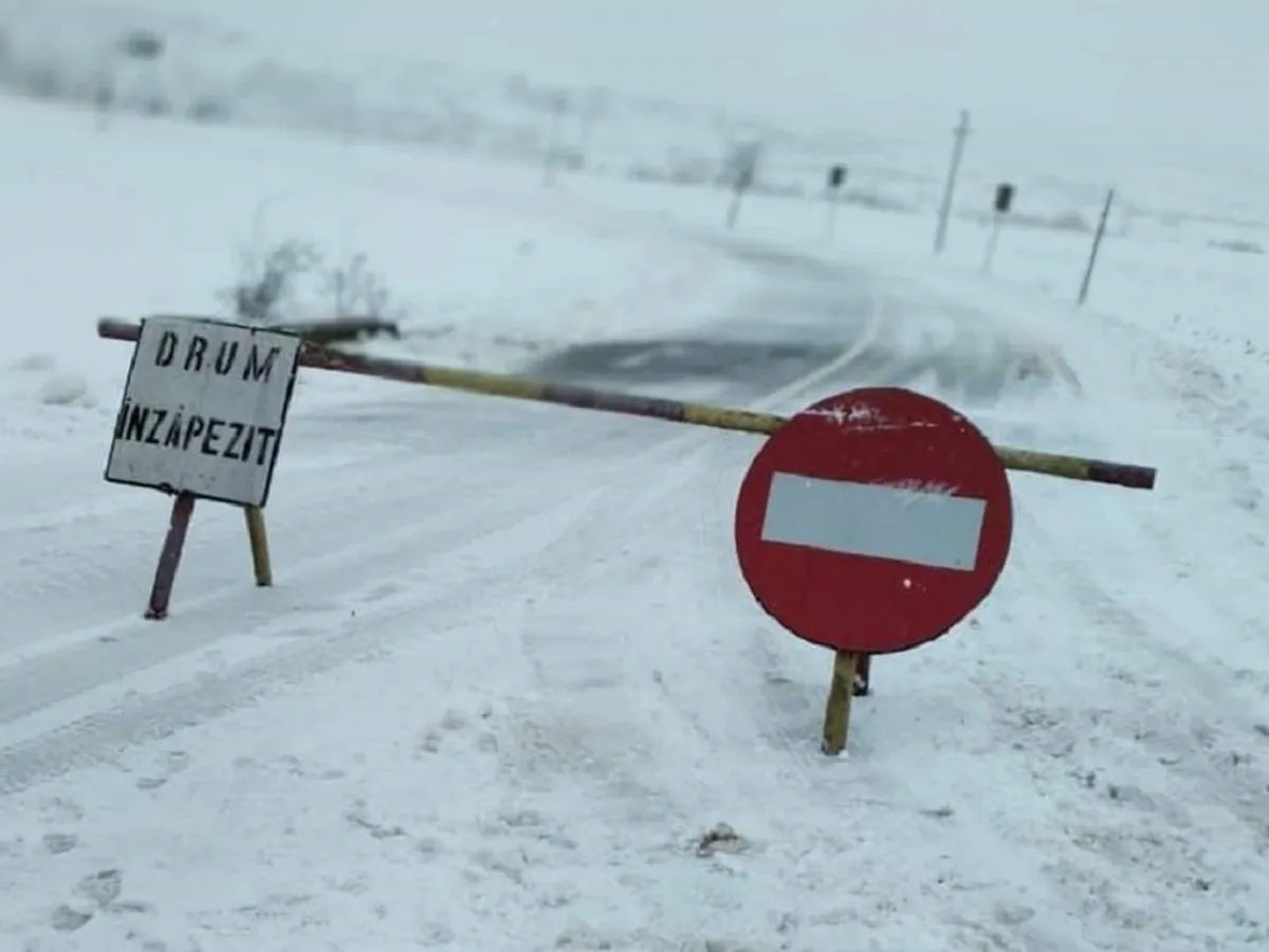 Viscolul a făcut ravagii în sud-estul României - Foto: Facebook/CNAIR