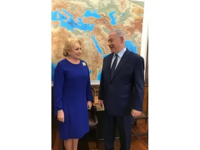 Viorica Dăncilă și premierul Netanyahu Foto: Guvernul României
