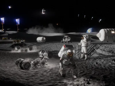 Baza lunară - FOTO NASA