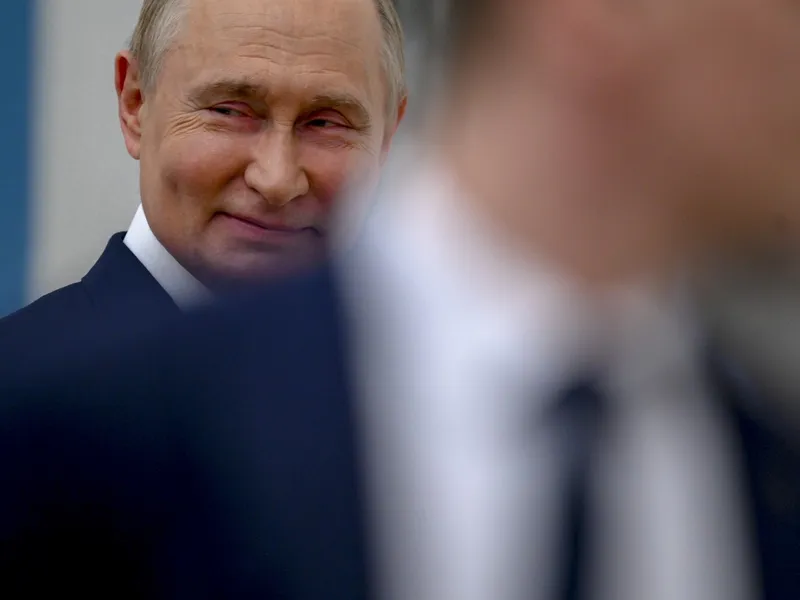Putin, în timpul vizitei lui Viktor Orban, la Moscova, pe 5 iulie 2024 - Foto: Profimedia Images
