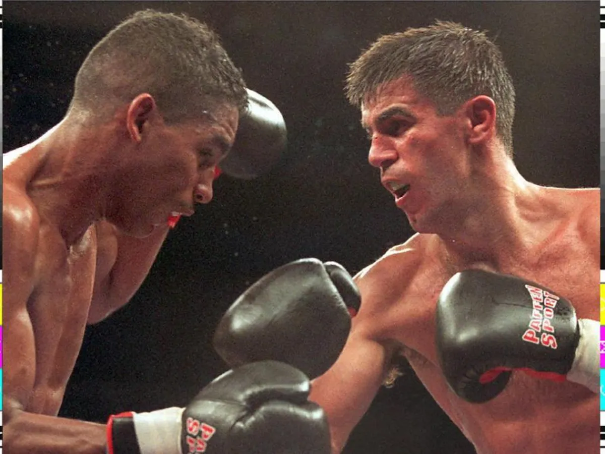 La 27 de ani, în anul 1997, româno-germanul Michael Loewe (Mihai Leu) l-a învins pe panamezul Santiago Samaniego, și a devenit noul campion mondial WBO la categoria welter - Foto: Profimedia Images