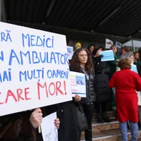 Medicii protestează FOTO: Inquam Photos / Sabin Cirstoveanu