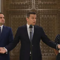 Sorin Grindeanu, conferinţă de presă, după consultări cu Nicuşor Dan - Foto: INQUAM PHOTOS/George Călin