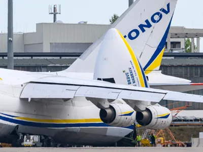 Avionul ucrainean pe Aeroportul  Leipzig /Halle - Foto: Profimedia Images (imagine cu rol ilustrativ)