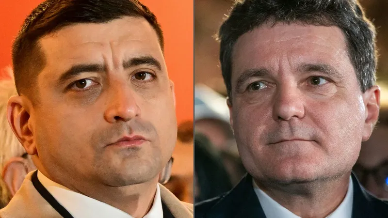 Nicușor Dan și George Simion, întâlnire la summit-ul BNS. Sunt unul lângă celălalt - Foto: Profimedia Images (rol ilustrativ)