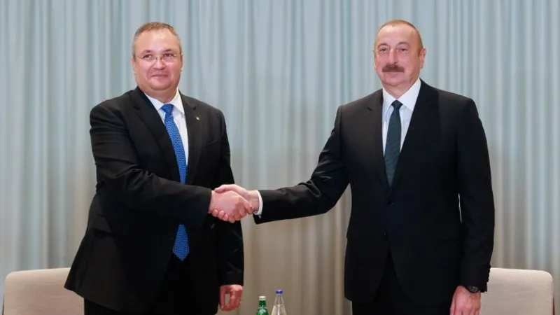 Premierul Nicolae Ciucă s-a întâlnit sâmbătă cu președintele Republicii Azerbaidjan Ilham Aliyev- Foto: gov.ro