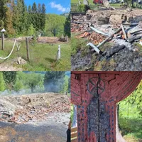 O biserică a ars din temelii în nopatea de Înviere - Foto: ISU Alba