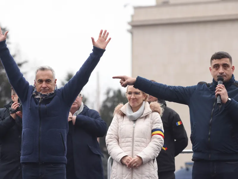 Călin Georgescu și George Simion - Foto: INQUAM PHOTOS / Călin Georges