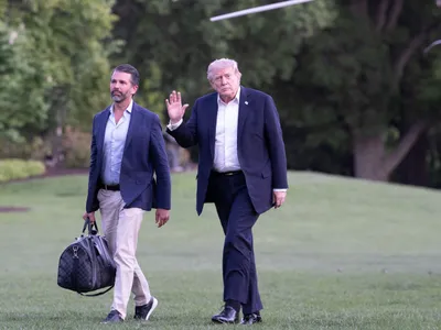 Don Jr. și Donald Trump - Foto: Profimedia Images