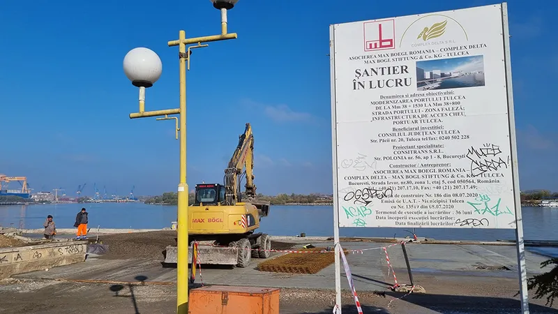 Faleza Tulcea, reabilitată cu 40 mil. €. Proiectul spectaculos nu are legătură cu realitatea. - Foto: info-sud-est.ro