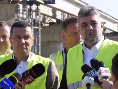 Ciolacu, în vizită pe Autostrada Moldovei, A7 Ploiești-Buzău. A fost promisă de Ponta din 2014 - Foto: captură video