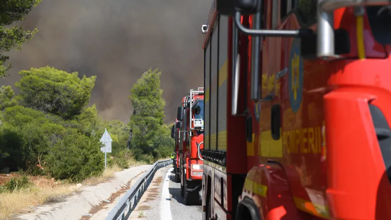 Pompierii români ajută la stingerea incendiilor - Foto: Profimedia Images - imagine cu caracter ilustrativ
