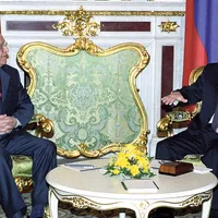 Ion Iliescu și Vladimir Putin la Moscova, 4 iulie 2002 - Foto: Profimedia Images