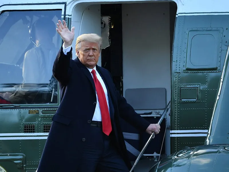 Trump a părăsit Casa Albă/FOTO: Getty