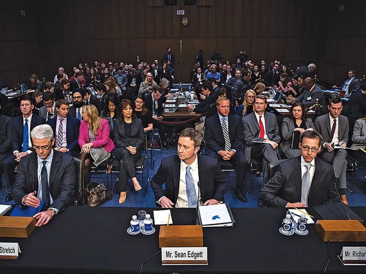 Reprezentanții Facebook, Twitter și Google au fost chemați să depună mărtu- rie în fața Subcomitetului Judiciar al Senatului, în octombrie 2017 - Foto: DREW ANGERER/GETTY