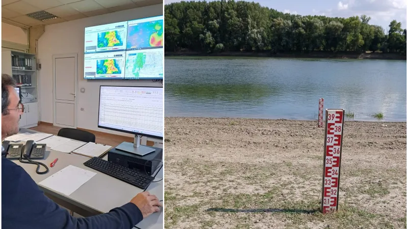 ANAR: Dunărea atinge un maxim de 7.400 mc/s. Viitura se va propaga 7 zile pe sectorul românesc - FOTO: Facebook Apele Române(imagine cu rol ilustrativ)