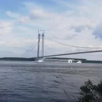 Recepția „Golden Gate”-ului de la Brăila, întârziată de constructor. CNAIR: Nu există niciun pericol - Foto: Facebook/Pod Suspendat Braila
