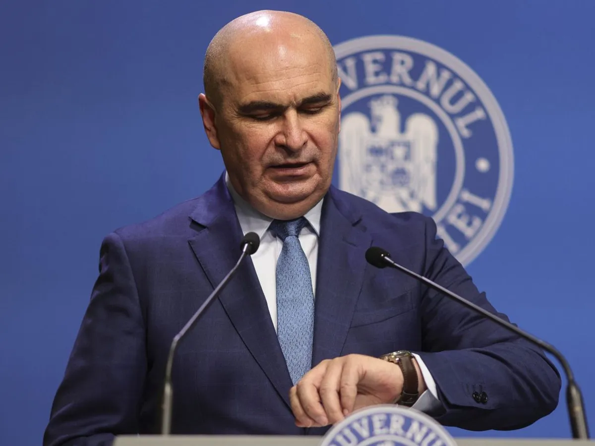 Premierul Ilie Bolojan, în briefingul din 5 decembrie - Foto: INQUAM PHOTOS/Octav Ganea