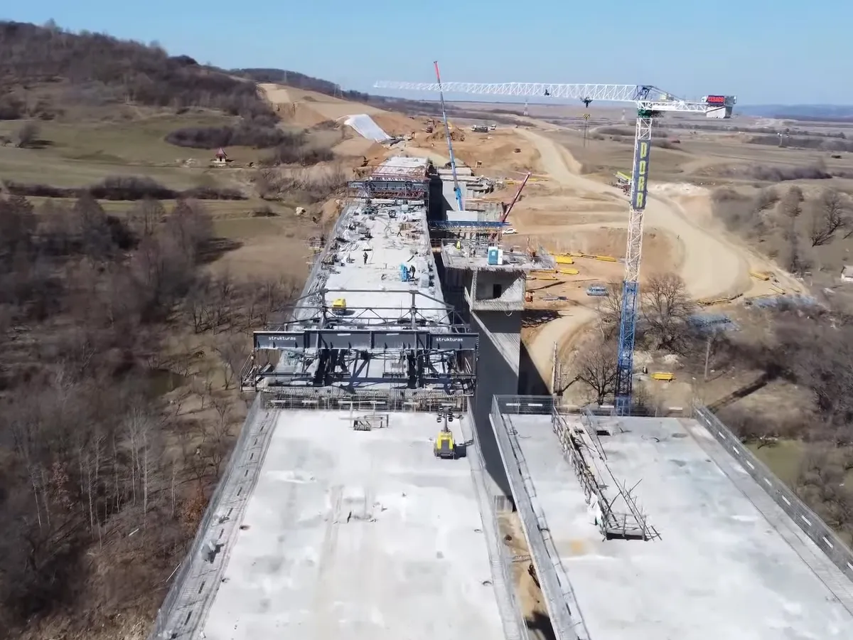 Primii 13,17 km ai autostrăzii A1 Sibiu – Pitești, inaugurați în 2022, cu un an mai devreme. / Foto: Asociația Pro Infrastructură