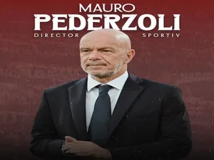 Mauro Pederzoli este noul director sportiv al Rapid București. Dan Șucu l-a prezentat oficial Foto: Facebook/Mauro Pederzoli