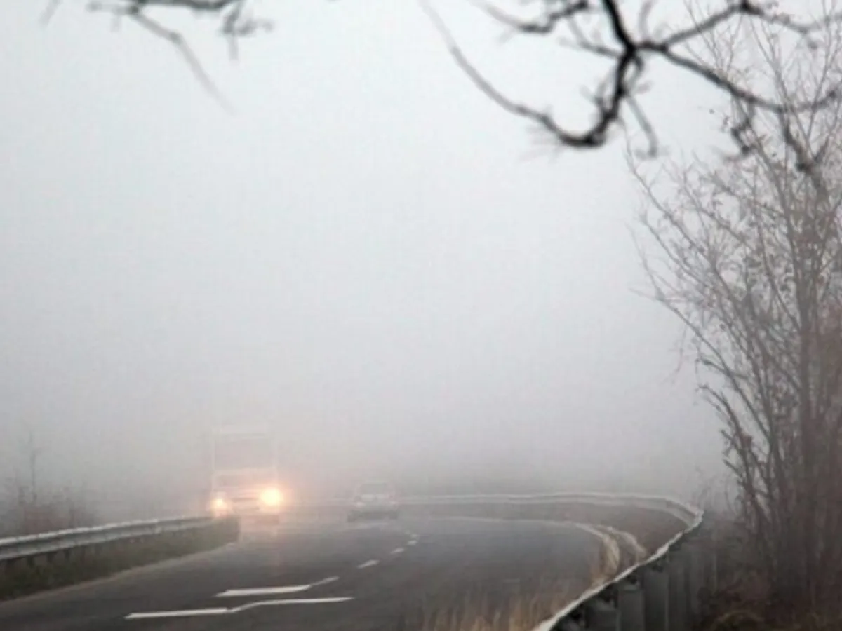 METEO. Alertă de ceață și polei în mai multe zone din țară. Vizibilitate sub 50 de metri