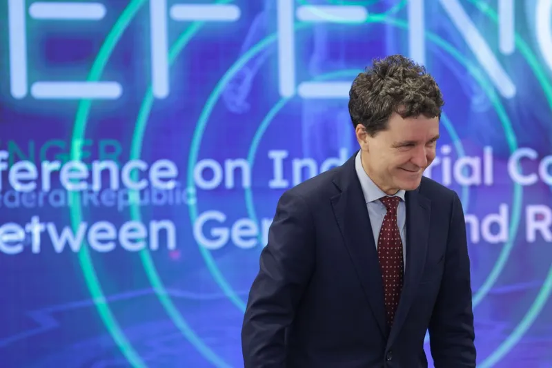 Nicuşor Dan, la o conferinţă interţări România - Germania - Foto: INQUAM PHOTOS/George Călin