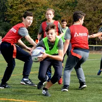 Meciurile copiilor au fost aprig disputate  FOTO: #RugbyTonyVaio