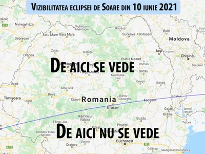 Eclipsă de Soare parţială, vizibilă azi din România