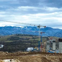 Imagine cu lucrări pe tronsonul 1, cel mai avansat, între Sibiu și Boița - Foto: Turnul Sfatului