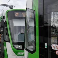 Noile tramvaie Astra au ieșit pe traseu. Foto: Inquam Photos/Octav Ganea