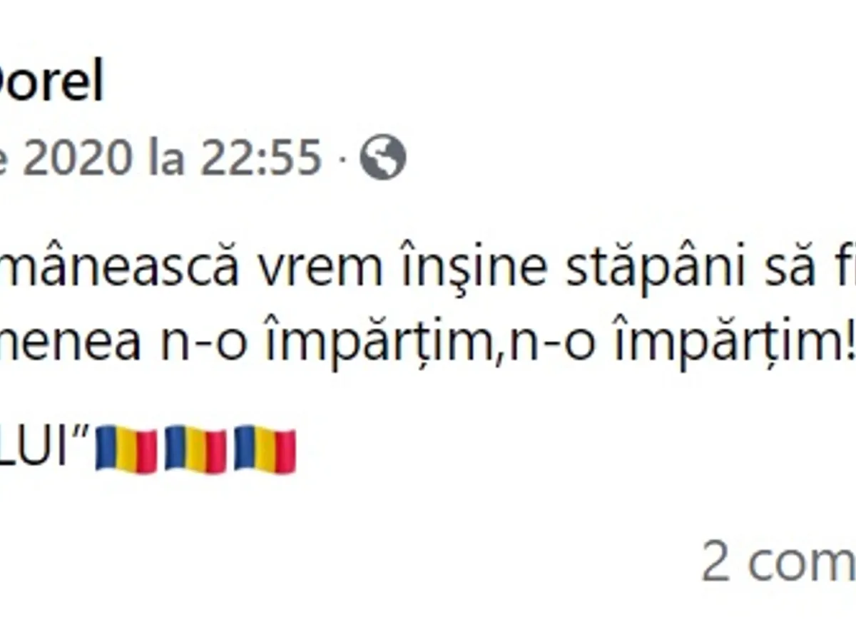 Unul din citatele distribuite de alesul AUR pe Facebook