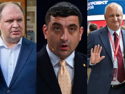 Pro rușii de la Chișinău Ceban și Dodon îl susțin pe George Simion. Se joacă ruleta rusească - Foto: Profimedia Images