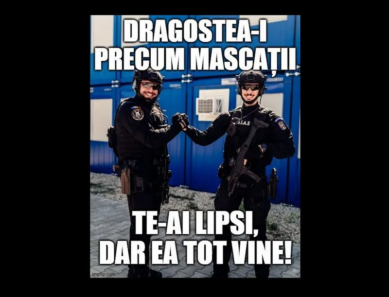 Mesajul Ministerului de Interne de Valentine s Day - Foto: Facebook / MAI