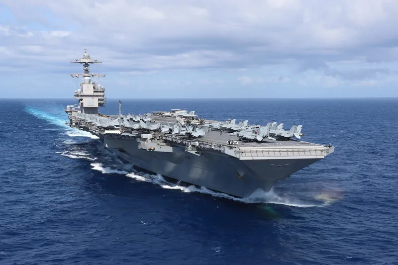 Cel mai mare portavion din lume, USS Gerald Ford - Foto: Profimedia Images