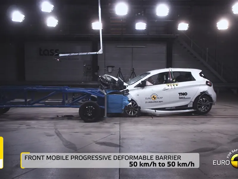 Zero stele Euro NCAP, pentru Renault Zoe. / Foto: captură video