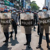 Poliţia şi armata din Myanmar au ucis cel puţin 18 manifestanţi în cea mai sângeroasă zi a represiunii/FOTO: Getty