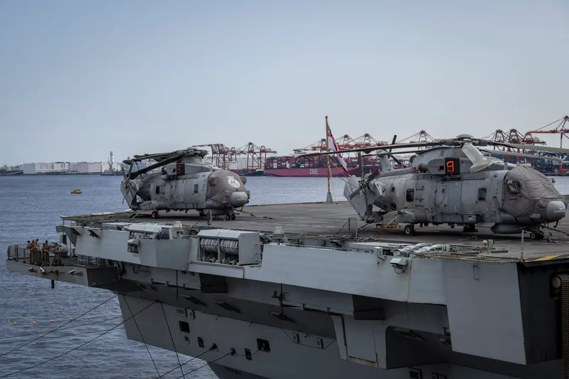 Elicoptere de luptă la bordul HMS Prince of Wales - Foto: Profimedia Images