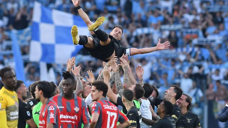 Radu Ștefan a jucat timp de 15 ani la Lazio. S-a retras la 28 mai 2023 Foto: profimediaimages