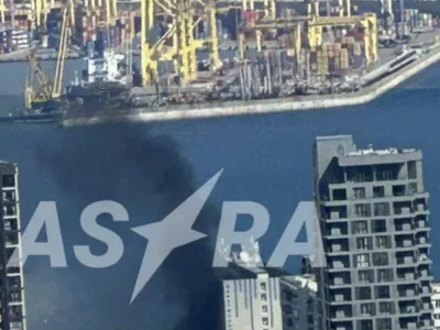 Ucraineni au lovit cu drone marine și aeriene - FOTO  ASTRA/Telegram via kyivpost.com