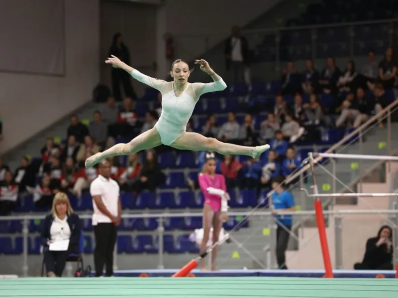 Gimnasta Ana Maria Bărbosu, la Trofeul din Aprilie, de la Jesolo - Foto: Profimedia Images