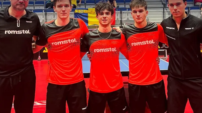 România, campioană europeană la tenis de masă Under-19. Bravo băieți! - Foto: Facebook / Federația Română de Tenis de Masă