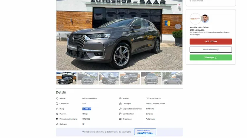 Ce SUV premium cu garanție, „nemăscărit” de samsari, găsești la preț de Dacia Bigster - Foto: captură ecran