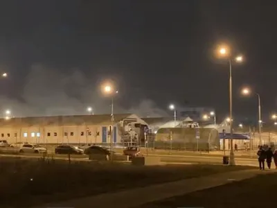 Spital din Moscova în flăcări/FOTO: NTV